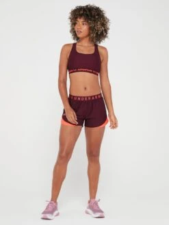 UNDER ARMOUR Training HeatGear® Armour Medium Support Crossback Sports Bra - Dark Red -Sport Sphere VKING SQ3 0000000315 DARK RED MDo