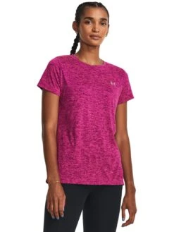 UNDER ARMOUR Women's Training Tech Crew Neck Training T-Shirt - Purple