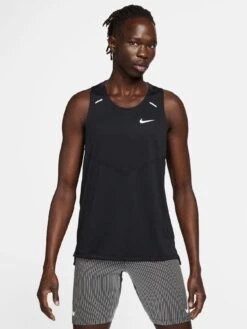 Nike Men's Dri Fit Rise 365 Running Tank - Black