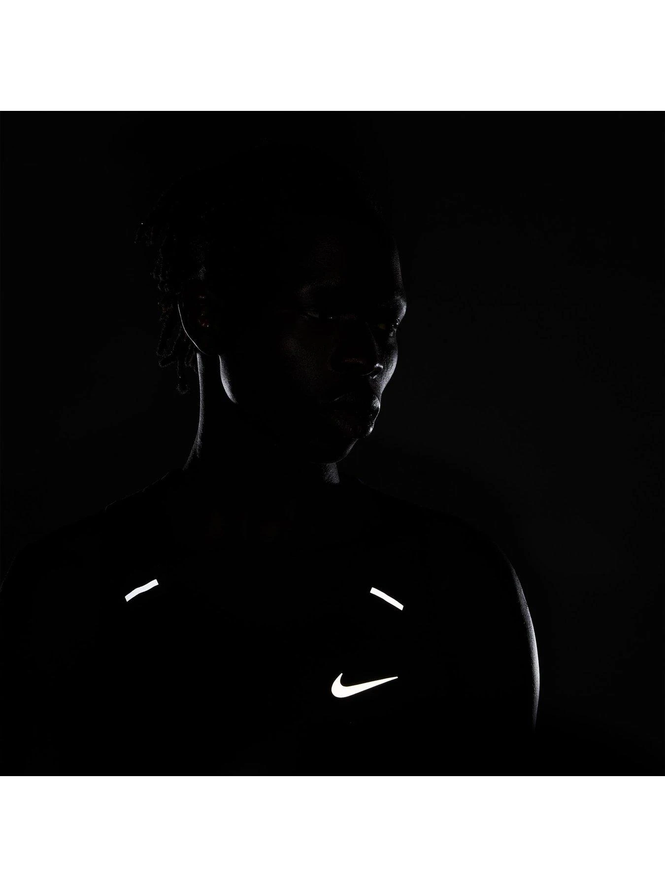 Nike Men's Dri Fit Rise 365 Running Tank - Black 6 Nike Men's Dri Fit Rise 365 Running Tank - Black - Image 6