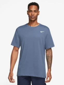 Nike Train Dri-Fit Cotton T-Shirt - Blue
