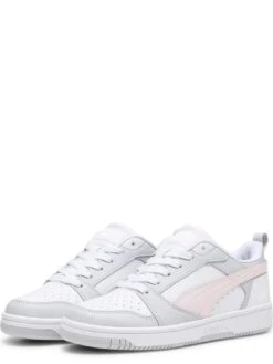 Puma Junior Rebound V6 Low Trainers - White/Pink -Sport Sphere VKPMJ SQ2 0000000524 WHITE PINK SLf