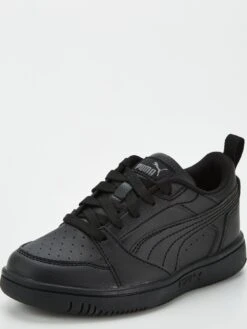Puma Childrens Rebound V6 Low -Sport Sphere VKPO2 SQ2 0000000226 BLACK BLACK SLf