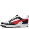 Puma Junior Rebound V6 Low Trainers - White/Red