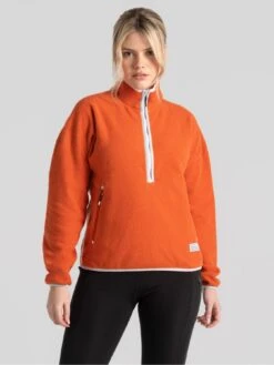 Craghoppers Co2 Renu Half Zip Fleece Top - Orange