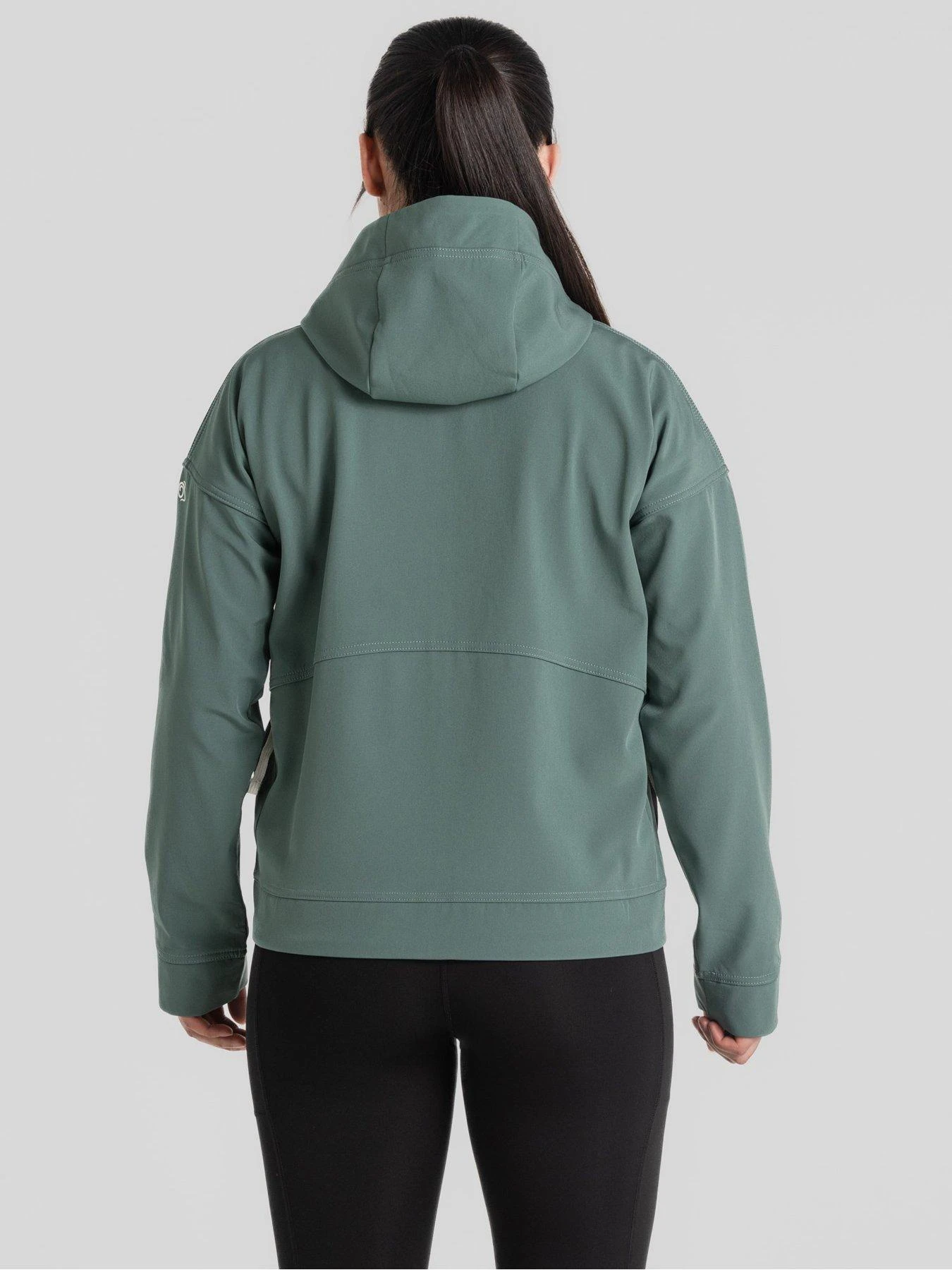 Craghoppers Tyra Hooded Soft Shell Jacket - Green 2 Craghoppers Tyra Hooded Soft Shell Jacket - Green - Image 2