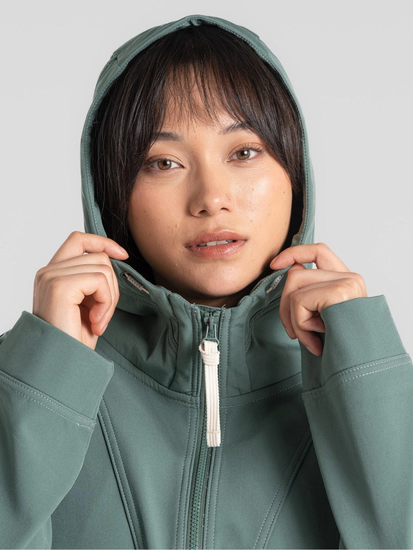 Craghoppers Tyra Hooded Soft Shell Jacket - Green 5 Craghoppers Tyra Hooded Soft Shell Jacket - Green - Image 5