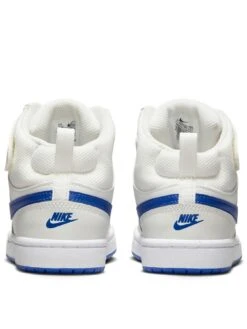 Nike Younger Kids Court Borough Mid 2 Hi Top Trainers -Sport Sphere VKVCR SQ3 0000000155 WHITE BLUE SLb