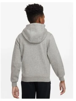 Nike Older Unisex Club Fleece Big Logo Hoodie - Dark Grey -Sport Sphere VKYOS SQ3 0000000070 DARK GREY SLb