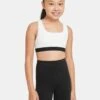 Nike Older Girls Swoosh Sports Bra - White