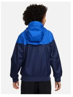 Nike Older Boys Wind Runner Hooded Jacket -Sport Sphere VKYQ4 SQ3 0000000048 NAVY SLb