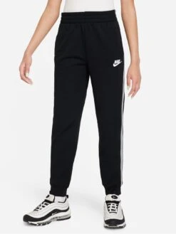 Nike Older Unisex Poly Taped Full Zip Tracksuit - Black/White -Sport Sphere VKYQJ SQ4 0000000019 BLACK WHITE SLd