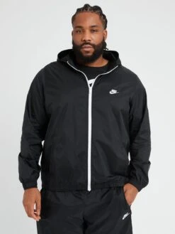 Nike NSW Lined Woven Tracksuit - Black/White (Plus Size) -Sport Sphere VL0MS SQ5 0000000019 BLACK WHITE MDd1