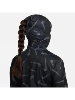 Nike Swoosh Hooded Printed Running Jacket - Black -Sport Sphere VL30O SQ5 0000000004 BLACK MDd1