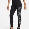 Nike Sportswear Classics Graphic High-Waisted Leggings - Black/White