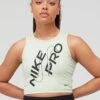 Nike Pro Dri FIT Crop Tank Graphic Print - Brown