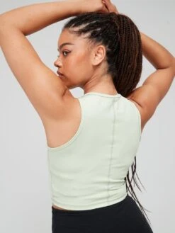 Nike Pro Dri FIT Crop Tank Graphic Print - Brown -Sport Sphere VL33X SQ6 0000000143 BROWN MDd2