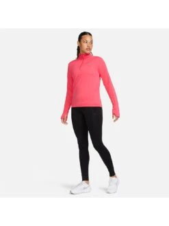 Nike Dri-FIT Pacer Women's 1/4-Zip Pullover Top - Bright Orange -Sport Sphere VL34V SQ3 0000000720 BRIGHT ORANGE MDo