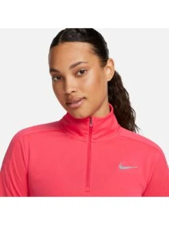 Nike Dri-FIT Pacer Women's 1/4-Zip Pullover Top - Bright Orange -Sport Sphere VL34V SQ4 0000000720 BRIGHT ORANGE MDd