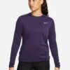 Nike Dri-FIT Women's Crew-Neck Running Top - Purple