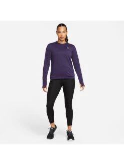 Nike Dri-FIT Women's Crew-Neck Running Top - Purple -Sport Sphere VL34W SQ3 0000000039 PURPLE MDo