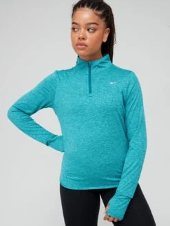 Nike Swift Element DF UV Half Zip Top - Aqua