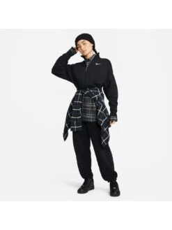 Nike Sportswear Phoenix Fleece Women's Oversized 1/2-Zip Crop Sweatshirt - Black -Sport Sphere VL35Q SQ3 0000000004 BLACK MDo