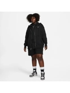 Nike Phoenix Fleece Oversized Full-Zip Hoodie - Black (Curve) -Sport Sphere VL37S SQ3 0000000004 BLACK MDo