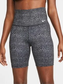 Nike One High-Waisted 7" Printed Biker Shorts - Black/White -Sport Sphere VL37Z SQ4 0000000019 BLACK WHITE MDd