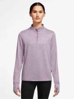 Nike Dri-FIT 1/4-Zip Running Top - Purple