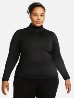 Nike Dri-FIT Women's 1/4-Zip Running Top- - Black (Curve)