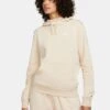 Nike Sportswear Club Fleece Women's Funnel-Neck Hoodie - Beige 