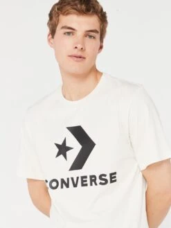 Converse Center Front Large Logo Star Chevron T-Shirt - White -Sport Sphere VL6RC SQ4 0000000013 WHITE MDd