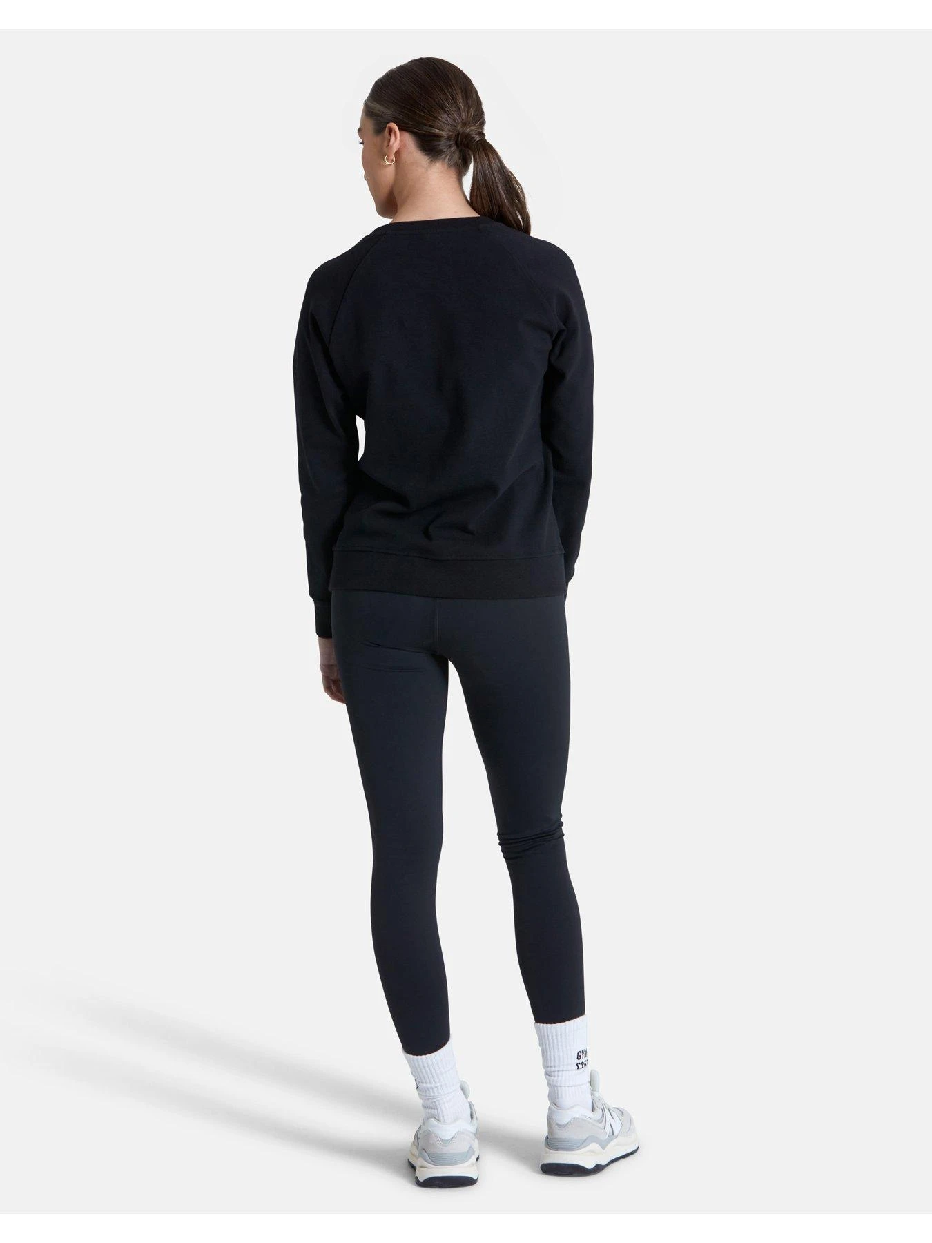 Gym + Coffee Chill Crew Neck Sweatshirt - Black 2 Gym + Coffee Chill Crew Neck Sweatshirt - Black - Image 2