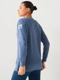 Gym + Coffee Gym+Coffee Essential Longline Crew -Sport Sphere VLC1J SQ2 0000000020 BLUE MDb