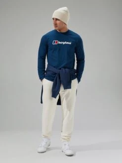 Berghaus Organic Big Logo Long Sleeved T-shirt - Blue -Sport Sphere VLFES SQ3 0000000020 BLUE MDo