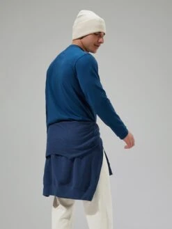 Berghaus Organic Big Logo Long Sleeved T-shirt - Blue -Sport Sphere VLFES SQ6 0000000020 BLUE MDd2