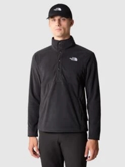 THE NORTH FACE Men's Homesafe Snap Neck Pullover Fleece - Black