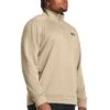 UNDER ARMOUR Mens Training Armour Fleece 1/4 Zip - Khaki