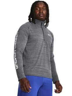 UNDER ARMOUR Mens Training Tech Evolved Core 1/2 Zip - Black/White