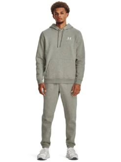 UNDER ARMOUR Mens Training Essential Fleece Hoodie - Khaki -Sport Sphere VLGMJ SQ3 0000000058 KHAKI MDo