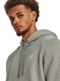 UNDER ARMOUR Mens Training Essential Fleece Hoodie - Khaki -Sport Sphere VLGMJ SQ4 0000000058 KHAKI MDd