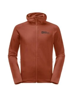Jack Wolfskin Baiselberg Full Zip Hooded Midlayer - Red -Sport Sphere VLGOK SQ6 0000000017 RED MDd2