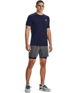 UNDER ARMOUR Mens Training Heat Gear Armour Fitted T-Shirt -Sport Sphere VLGOP SQ3 0000000048 NAVY MDo