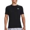 UNDER ARMOUR Heat Gear Armour Fitted T-shirt - Black/White