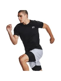 UNDER ARMOUR Heat Gear Armour Fitted T-shirt - Black/White -Sport Sphere VLGOU SQ3 0000000019 BLACK WHITE MDo