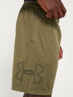 UNDER ARMOUR Mens Training Tech Graphic Shorts - Khaki -Sport Sphere VLGR5 SQ4 0000000058 KHAKI MDd