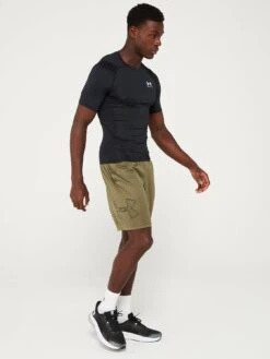 UNDER ARMOUR Mens Training Tech Graphic Shorts - Khaki -Sport Sphere VLGR5 SQ5 0000000058 KHAKI MDd1