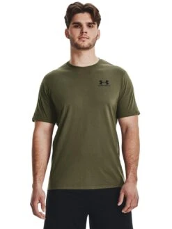 UNDER ARMOUR Training Sportstyle Left Chest Logo T-Shirt - Khaki