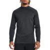 UNDER ARMOUR Men's Training ColdGear® Armour Twist Mock Neck Long Sleeve Top - Black